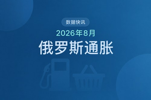 俄罗斯2026年8月通货膨胀率升至6.3%，为2025年11月以来最高