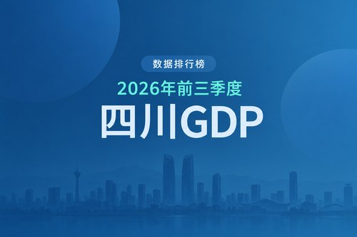 2026年前三季度四川各市州GDP排名：成都居首，凉山超过乐山
